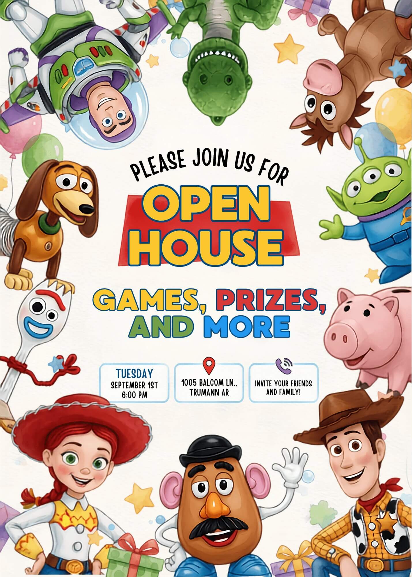 Open House with games, prizes, and more on September 1, 2026 at 6:00 PM in Trumann, Arkansas.
